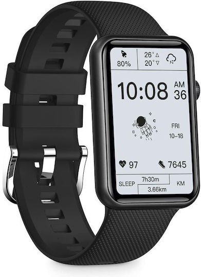 Ksix Tube Aluminium 46mm Smartwatch with Heart Rate Monitor (Black) view 5