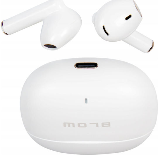 Blow Earbuds ENC Bluetooth Handsfree Earphones with Charging Case White view 4