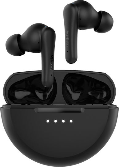 Belkin SoundForm Rhythm In-ear Bluetooth Handsfree Earphones with Sweat Resistance and Charging Case Black view 2
