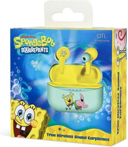 OTL Spongebob Squarepants In-ear Bluetooth Handsfree Earphones with Charging Case Multicolour view 9