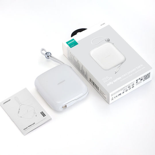Joyroom Jelly Series JR-L002 Power Bank 10000mAh 22.5W with USB-C Port White vue 3