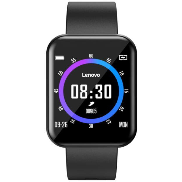 Lenovo E1 PRO Smartwatch with Heart Rate Monitor (Black) view 1