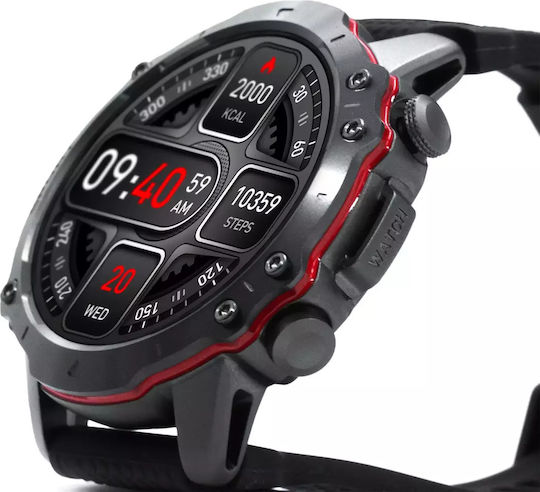 Kiano Watch Sport 49mm with SIM and Heart Rate Monitor (Black) view 6