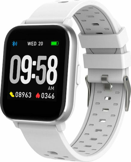Denver SW-164 Smartwatch with Heart Rate Monitor (White)