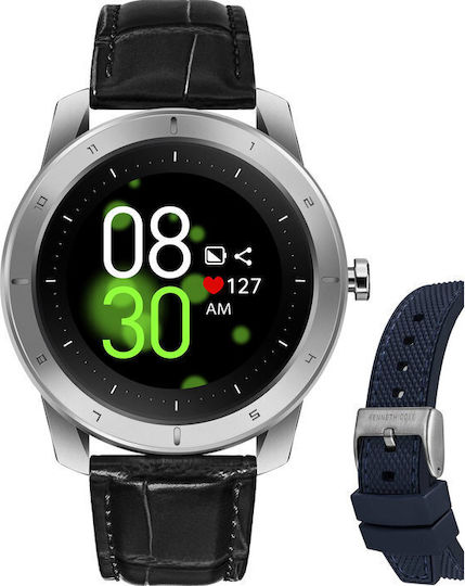 Kenneth Cole Wellness Set 45mm Smartwatch with Heart Rate Monitor (Black)