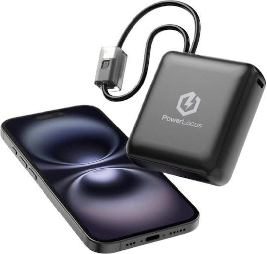 PowerLocus Power Bank 10000mAh 20W Black view 3