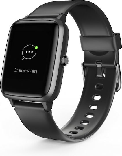 HAMA Fit Watch 5910 Stainless Steel with Heart Rate Monitor (Black) view 2