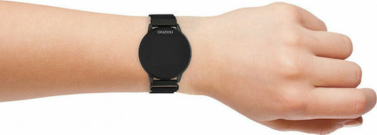 Oozoo Q00119 Stainless Steel 43mm Smartwatch with Heart Rate Monitor (Black) view 4