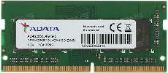 Adata DDR4 with Module 1x4GB and Speed 2666 for Laptop AD4S26664G19-SGN view 2