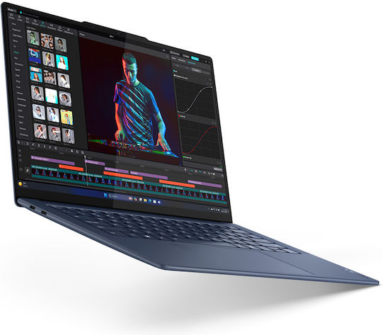 Lenovo Yoga Slim 7 14Q8X9 14.5" OLED Touchscreen (Snapdragon-X Elite X1E-78-100/32GB/512GB SSD/W11 Home) Cosmic Blue (International English Keyboard) view 9