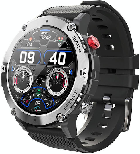 Lemfo Lf26max Smartwatch with Heart Rate Monitor (Silver)