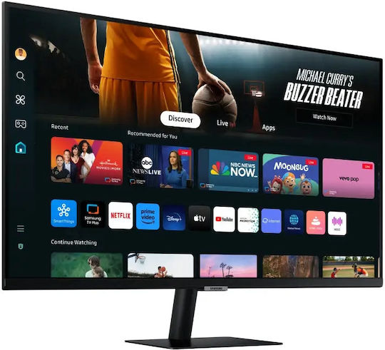 Samsung M7 M70D VA HDR Smart Monitor 32" 4K 3840x2160 with Response Time 4ms GTG vue 3