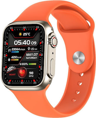Z59 Ultra Smartwatch with Heart Rate Monitor (Orange) view 7