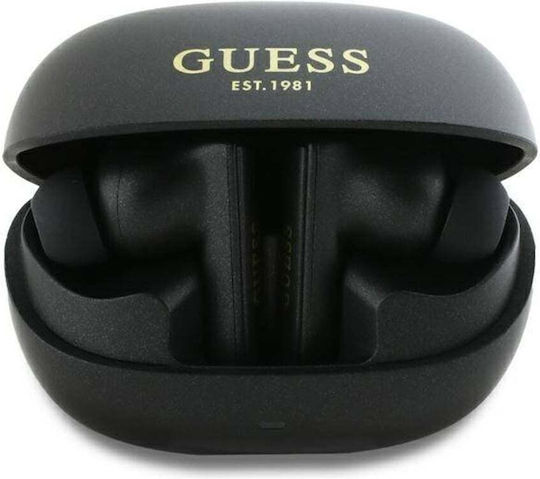Guess Printed Logo In-ear Bluetooth Handsfree Earphones Black view 2
