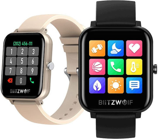 BlitzWolf BW-GTC Smartwatch with Heart Rate Monitor (Black) view 4