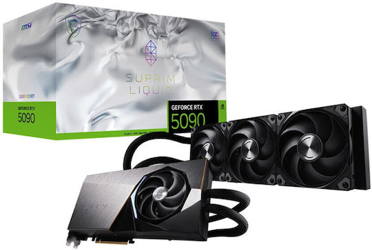 MSI GeForce RTX 5090 32GB GDDR7 Suprim Liquid SOC Graphics Card view 1