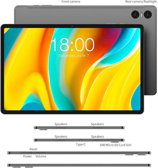Teclast T50 Pro 4G 11" Tablet (8GB/256GB) Gray view 2