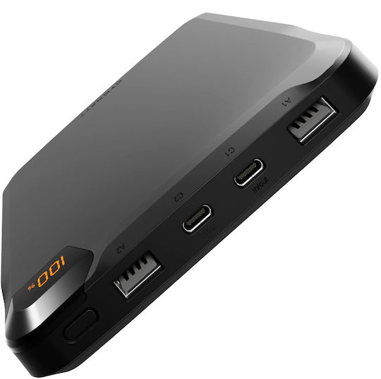 Cygnett Power Bank 25000mAh 100W with 2 USB-A Ports and 2 USB-C Ports Black view 2