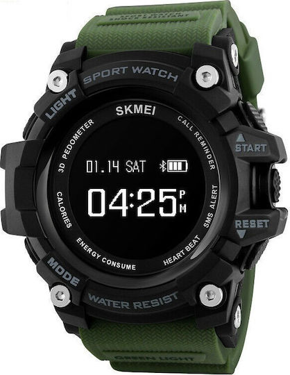 Skmei 1188 54mm Smartwatch with Heart Rate Monitor (Green)