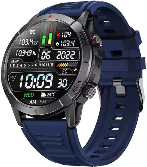 Nubi NX10 Smartwatch with Heart Rate Monitor (Blue) view 4