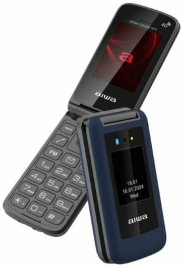 Aiwa FP-30 Dual SIM Mobile with Large Buttons Blue view 1