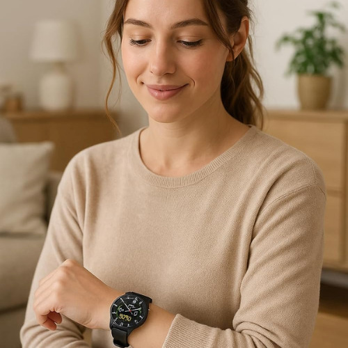Aurafit Am05 Smartwatch (Black) view 7