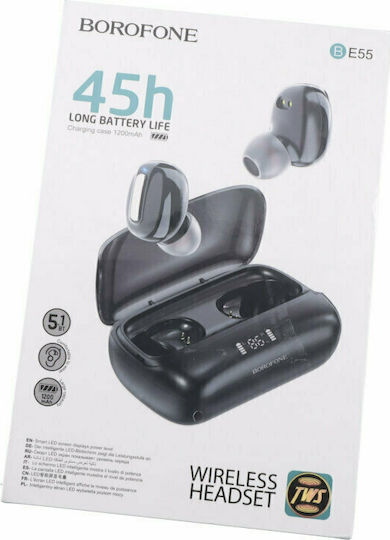 Borofone BE55 In-ear Bluetooth Handsfree Earphones Black view 2