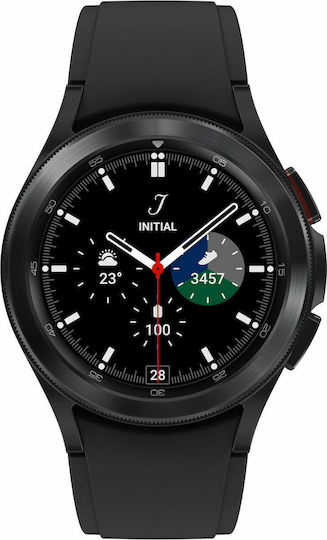 Samsung Galaxy Watch4 Classic Bluetooth Stainless Steel 42mm Waterproof with eSIM and Heart Rate Monitor (Black)