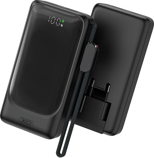 XO PR282 Power Bank 10000mAh 22.5W with USB-A Port and USB-C Port Black view 9