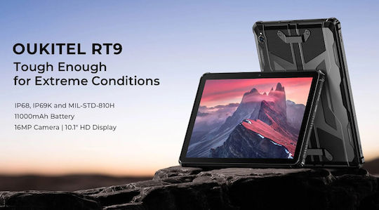 Oukitel RT9 4G 10.1" Tablet (6GB/256GB) Black view 2