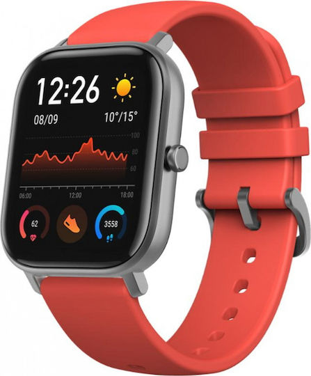Amazfit GTS Aluminium 43mm Waterproof Smartwatch with Heart Rate Monitor (Red) view 2
