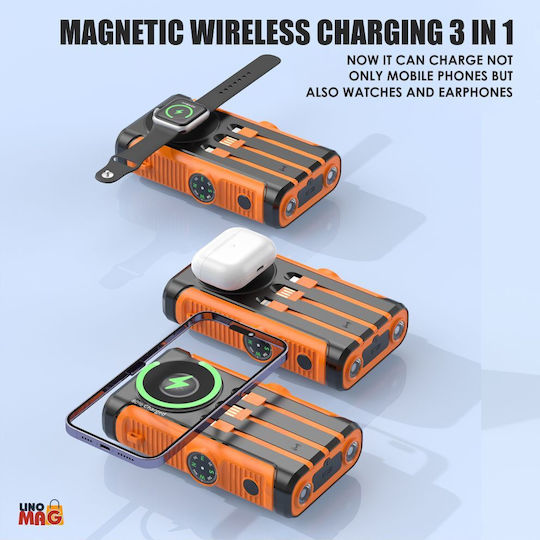 Linomag Solar Power Bank 20000mAh Orange view 2