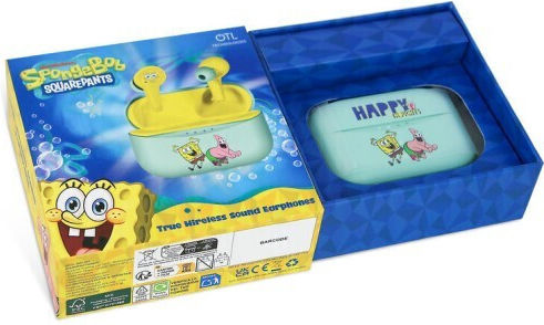 OTL Spongebob Squarepants In-ear Bluetooth Handsfree Earphones with Charging Case Multicolour view 8