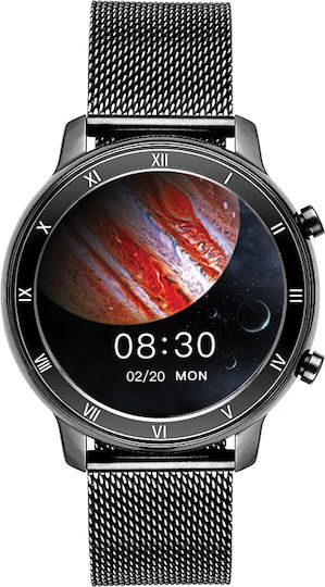 Vogue Callisto Smartwatch with Heart Rate Monitor (Black) vue 3