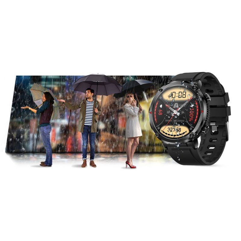 Smartwatch Gravity Men's Smartwatch Gravity Gt21-6 Bk Rd Bk vy 9