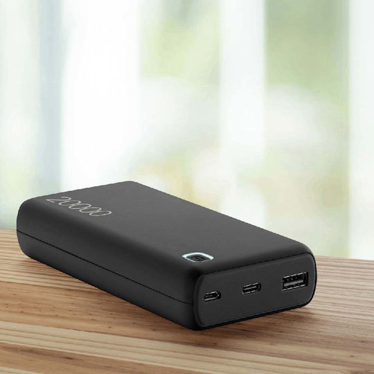 Cellular Line Essence Power Bank 20000mAh 12W with USB-A Port Black vue 3