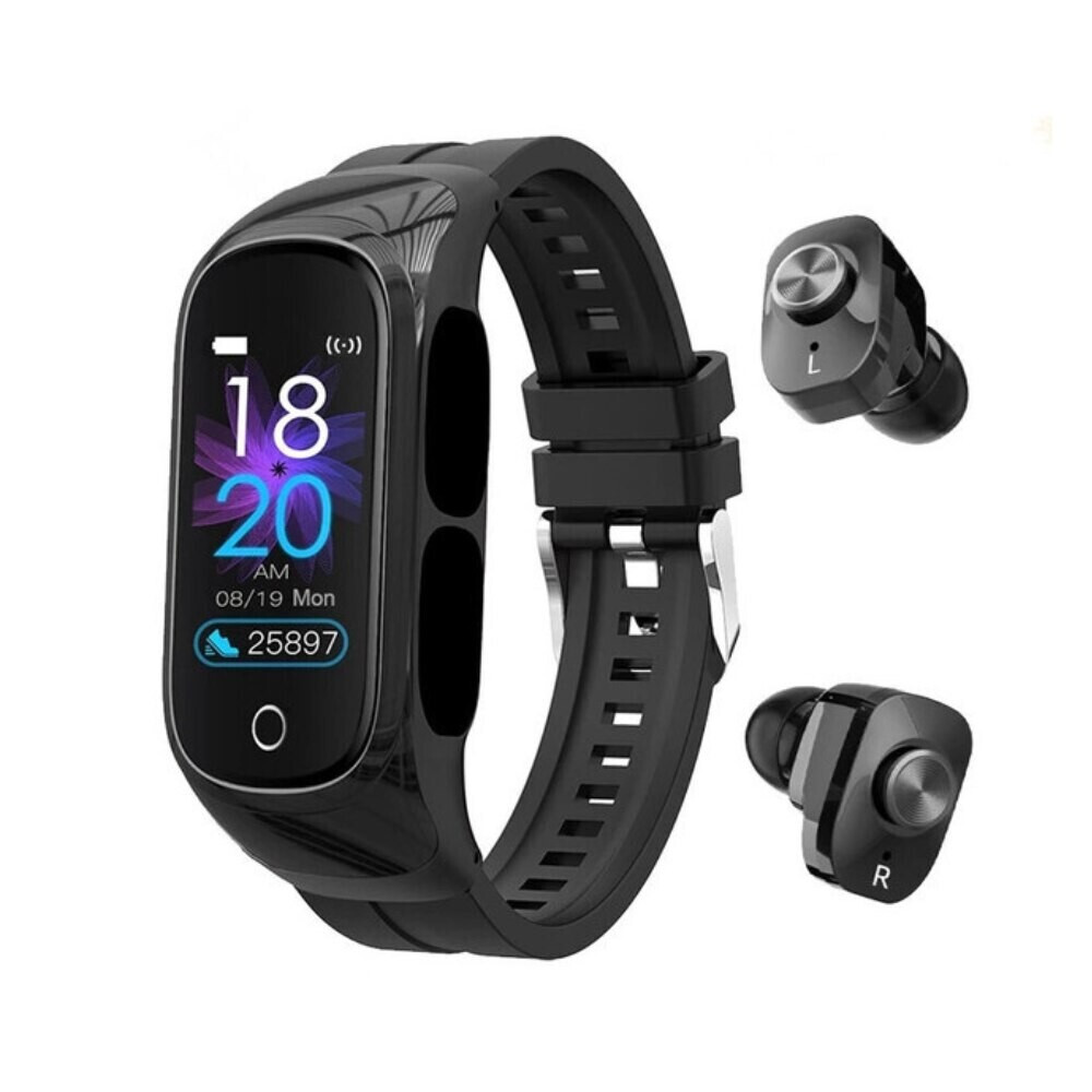 Alista Home N8 Smartwatch with Heart Rate Monitor (Black) view 6