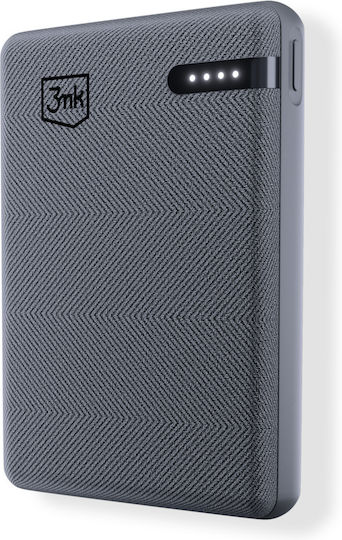3MK Pocket Power Bank 5000mAh 12W with USB-C Port Gray vue 4