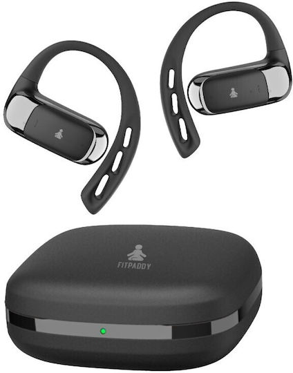 Fitpaddy FitBeat Pro Open Ear Bluetooth Handsfree Earphones with Sweat Resistance and Charging Case Black vue 2