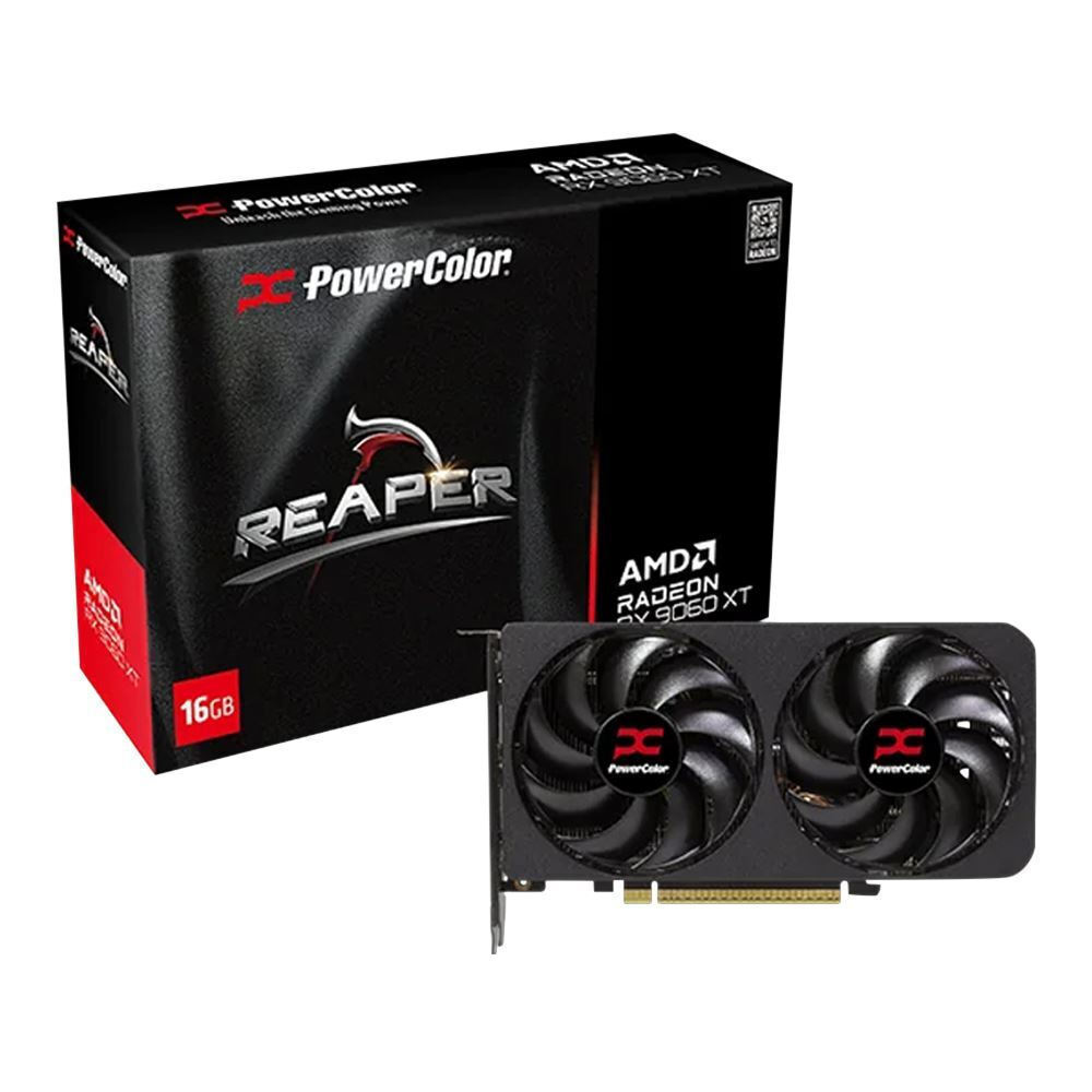 PowerColor Radeon RX 9060 XT 16GB GDDR6 Reaper Graphics Card RX9060XT 16G-A