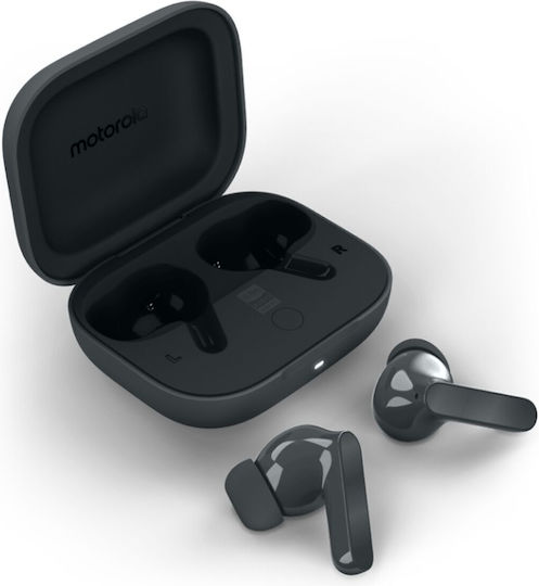 Motorola Moto Buds BASS Bluetooth Handsfree Earphones with Sweat Resistance and Charging Case Pantone Dark Shadow view 6