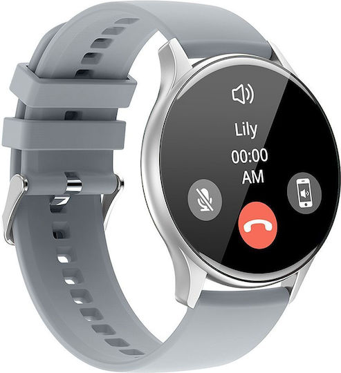 Hoco Y15 Aluminium Smartwatch with Heart Rate Monitor (Silver) view 2
