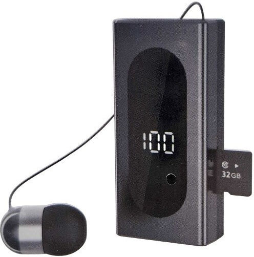 K100 In-ear Bluetooth Handsfree Earphone Lapel Black view 1