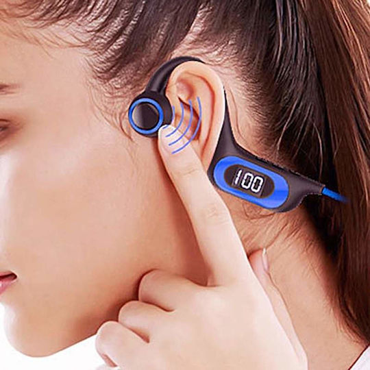 Bone Conduction Bluetooth Handsfree Earphones with Sweat Resistance Supports MicroUSB Card 6D Surround view 4