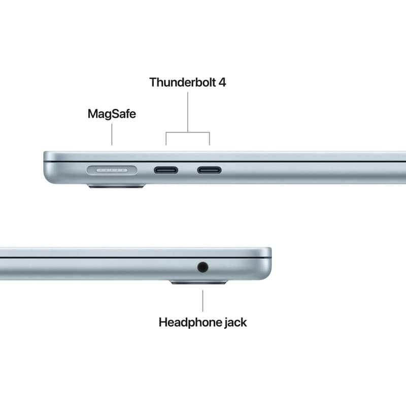 Apple MacBook Air 13.6" IPS Retina Display (M4-10-Core/16GB/256GB SSD/8-Core GPU) with 30W Charger Sky Blue (GR Keyboard) view 9