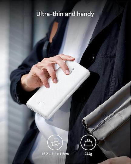 Power Bank 10000mAh with USB-A Port and USB-C Port vue 2