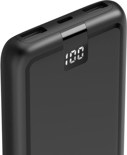 HAMA Performance 10 Power Bank 10000mAh with 2 USB-A Ports and USB-C Port Gray vue 4