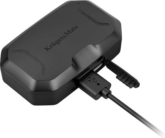 Kruger & Matz M6 Earbud Bluetooth Handsfree Earphones with Charging Case Black view 5