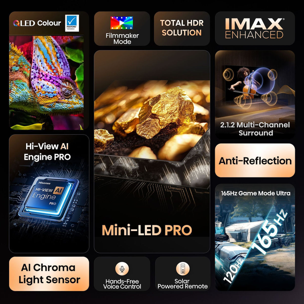 Hisense Smart TV 55" 4K UHD Mini LED U7Q PRO HDR (2025) 55U7Q PRO view 9