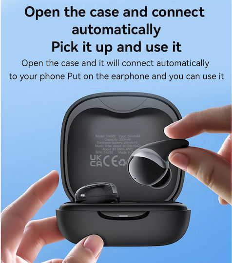 Yesido TWS30 In-ear Bluetooth Handsfree Earphones with Sweat Resistance and Charging Case Black vue 4
